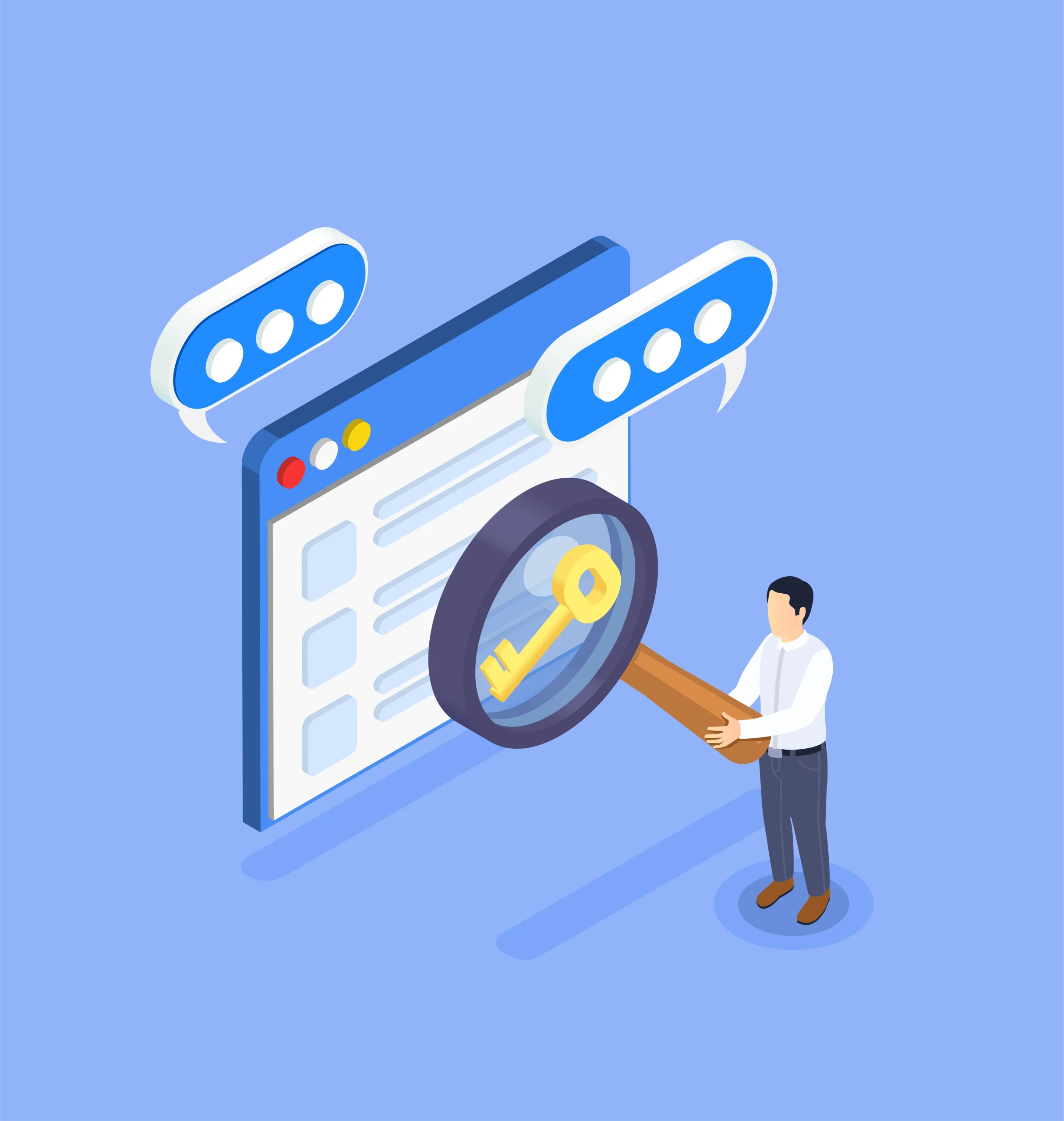 2102.i201.003_ASO_application_store_optimization_isometric استراتيجيات الكلمات المفتاحية المتقدمة: كيف تجد الكلمات الأكثر فعالية في SEO